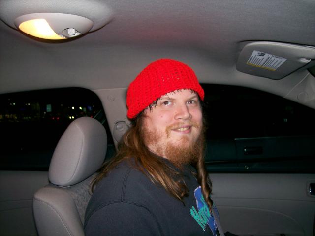 3 Sheer Red Hat In Car - 101_0209 - 12.19.06 18.51