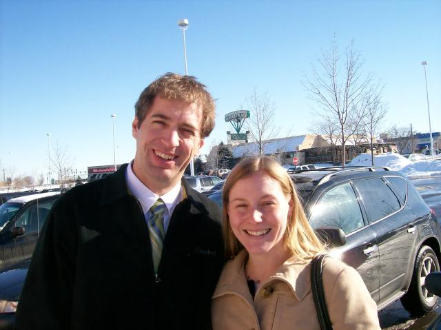4 Matt And Emily Outside Lunch Restaurant - 101_0459