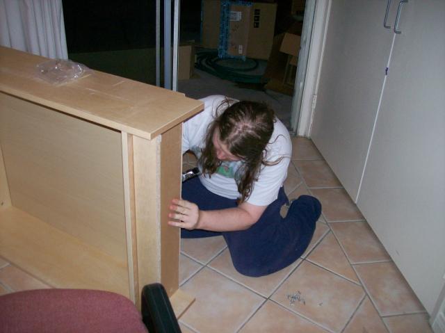 3 Sheer Assembles Bookcase - 100_0825