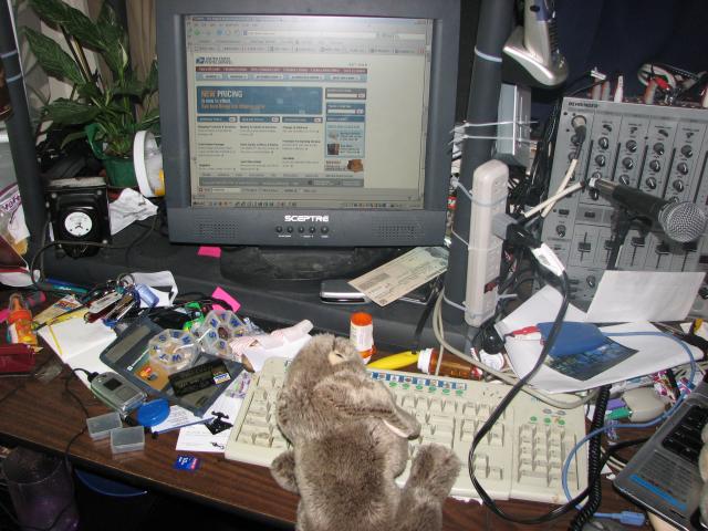 At the USPS web site, bunny prepares a mailing label
