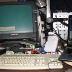 The console where I do most of my work