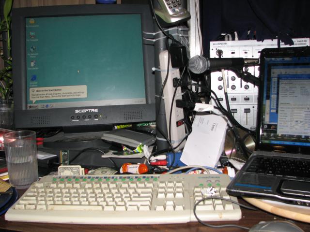 The console where I do most of my work